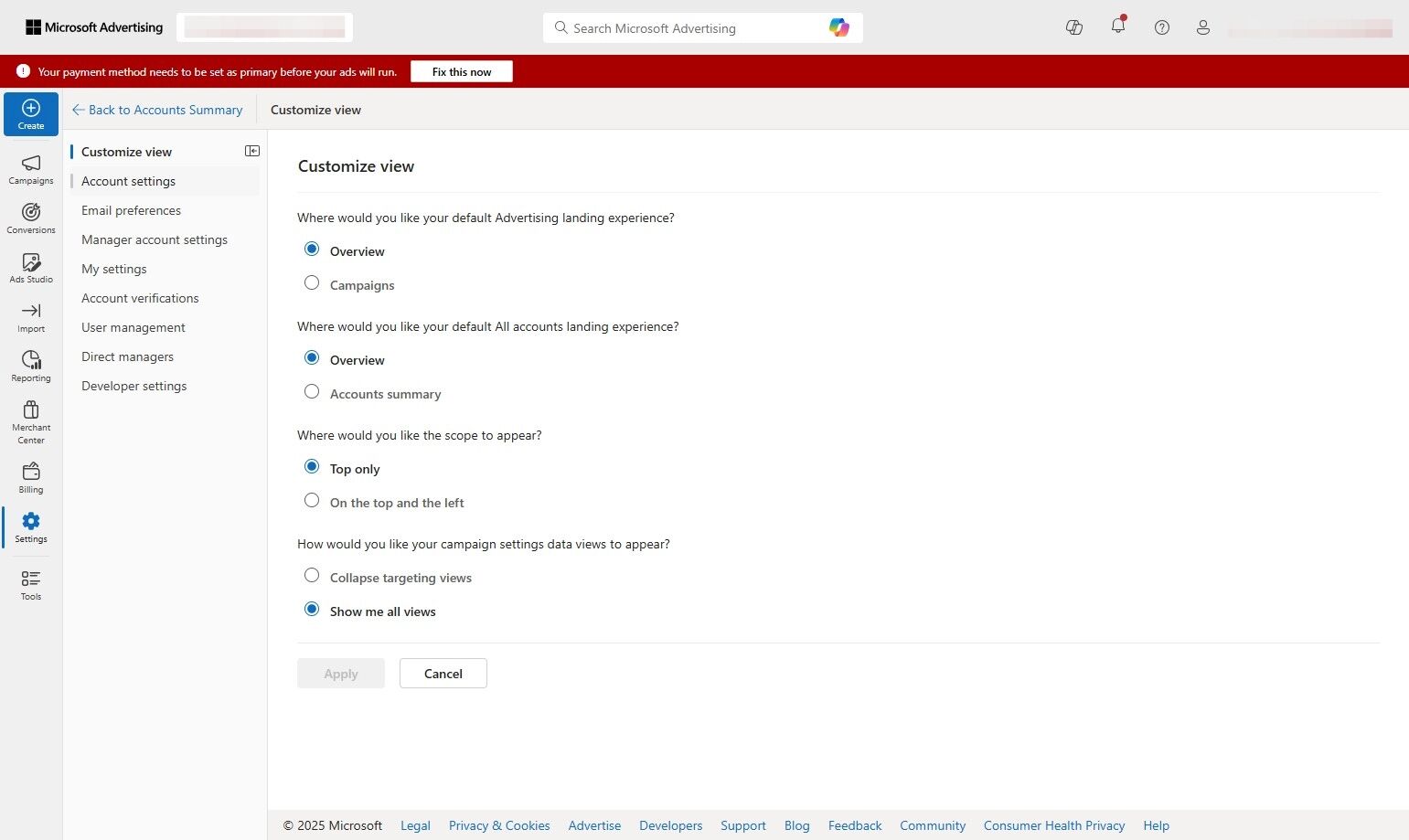 Microsoft Ads Integration