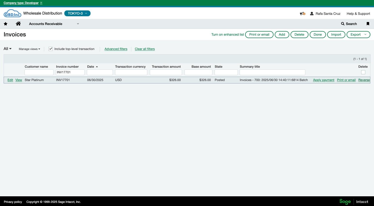 Invoice Reversal Handling for Sage Intacct – Paystand Help Center