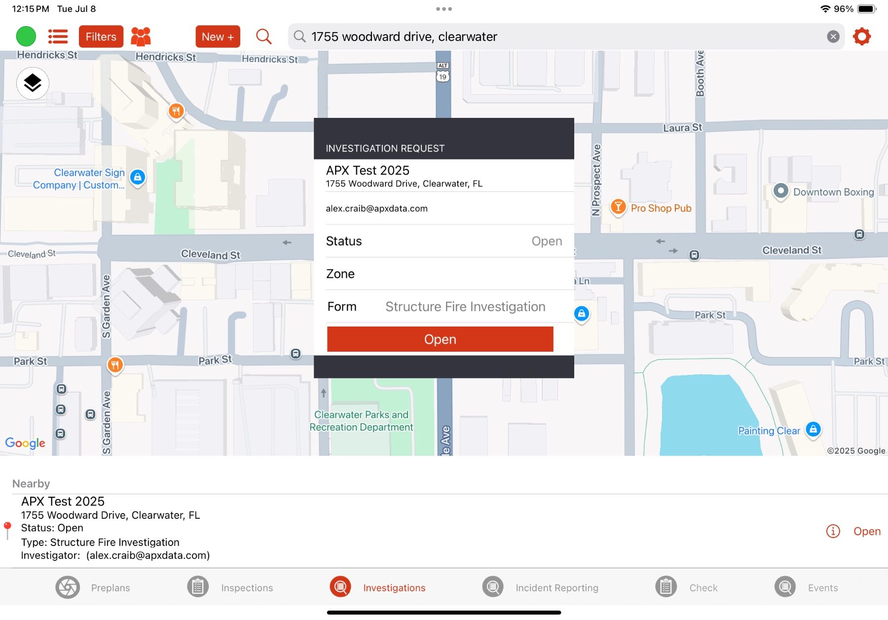 Completing an Investigation Report - Mobile Screenshot 