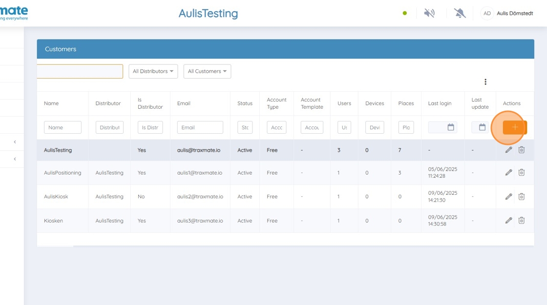 Creating and Editing a Traxmate Customer 2 FB923C standard