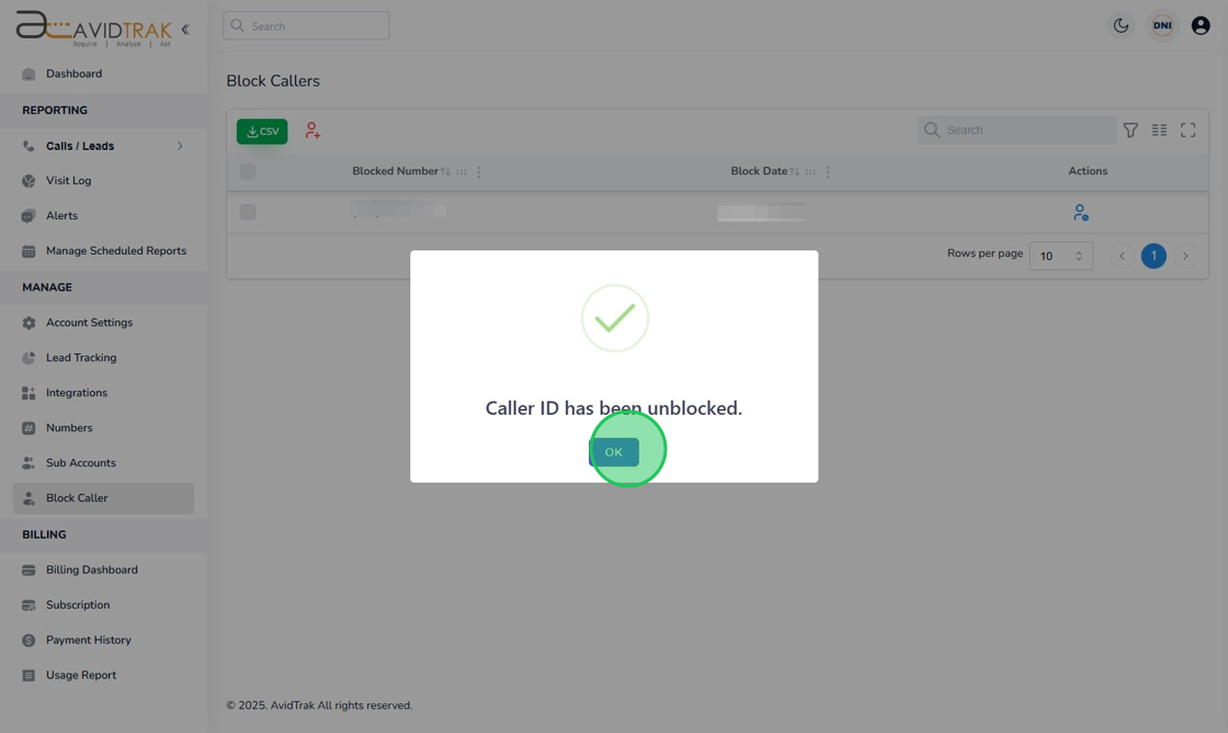 Reconfirm your selection