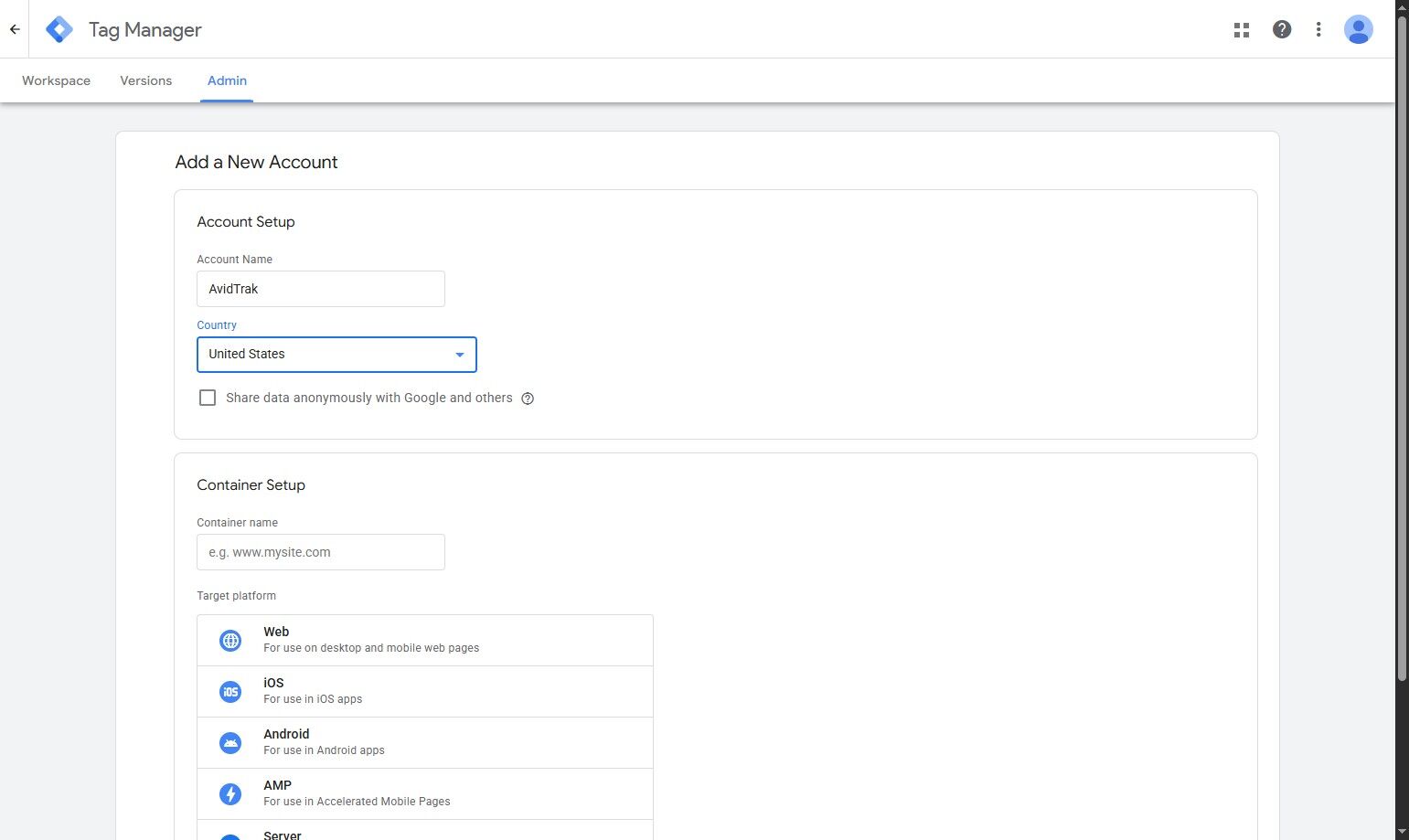 Setting Up Google Tag Manager country selection