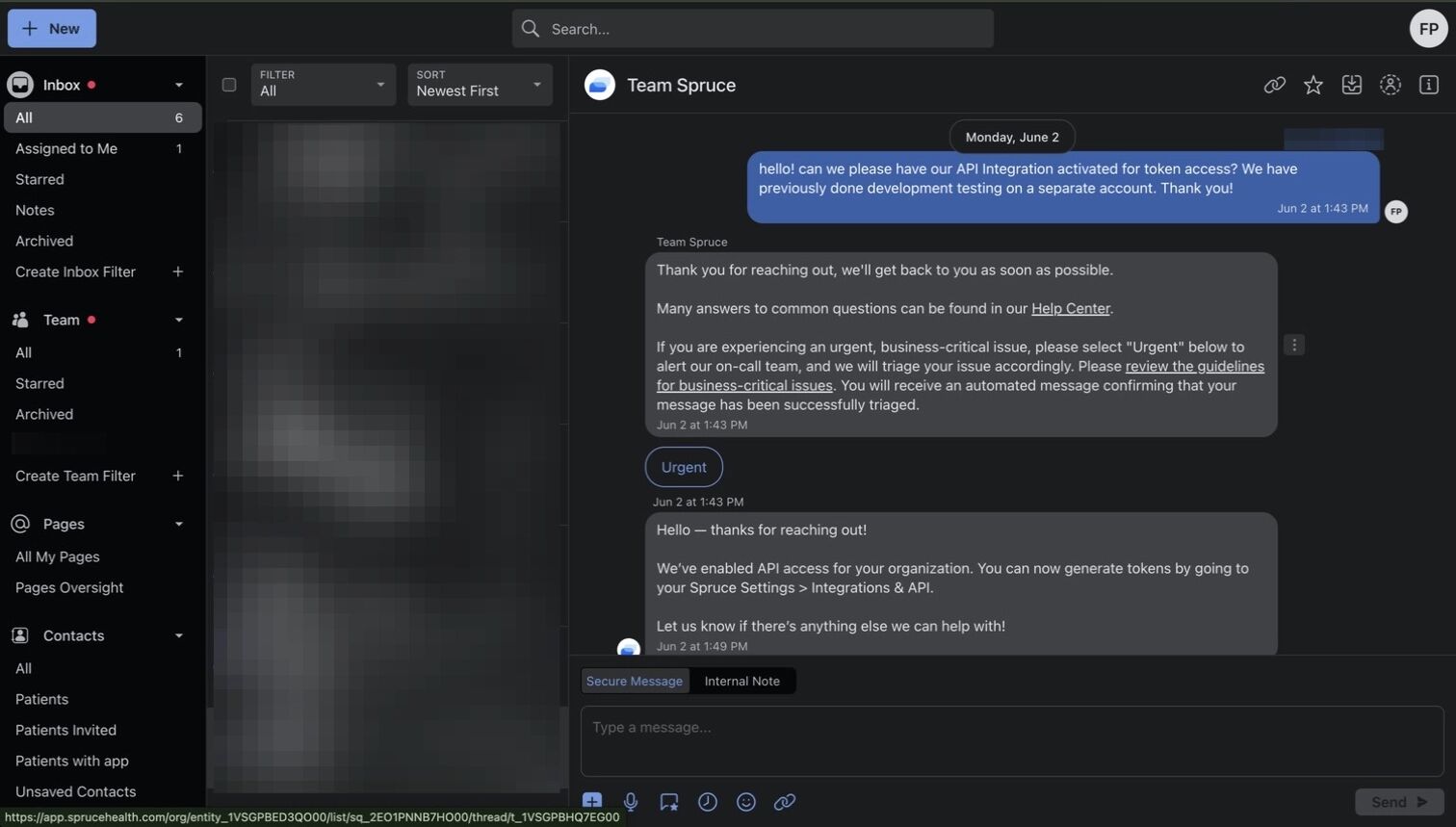 Request API Activation