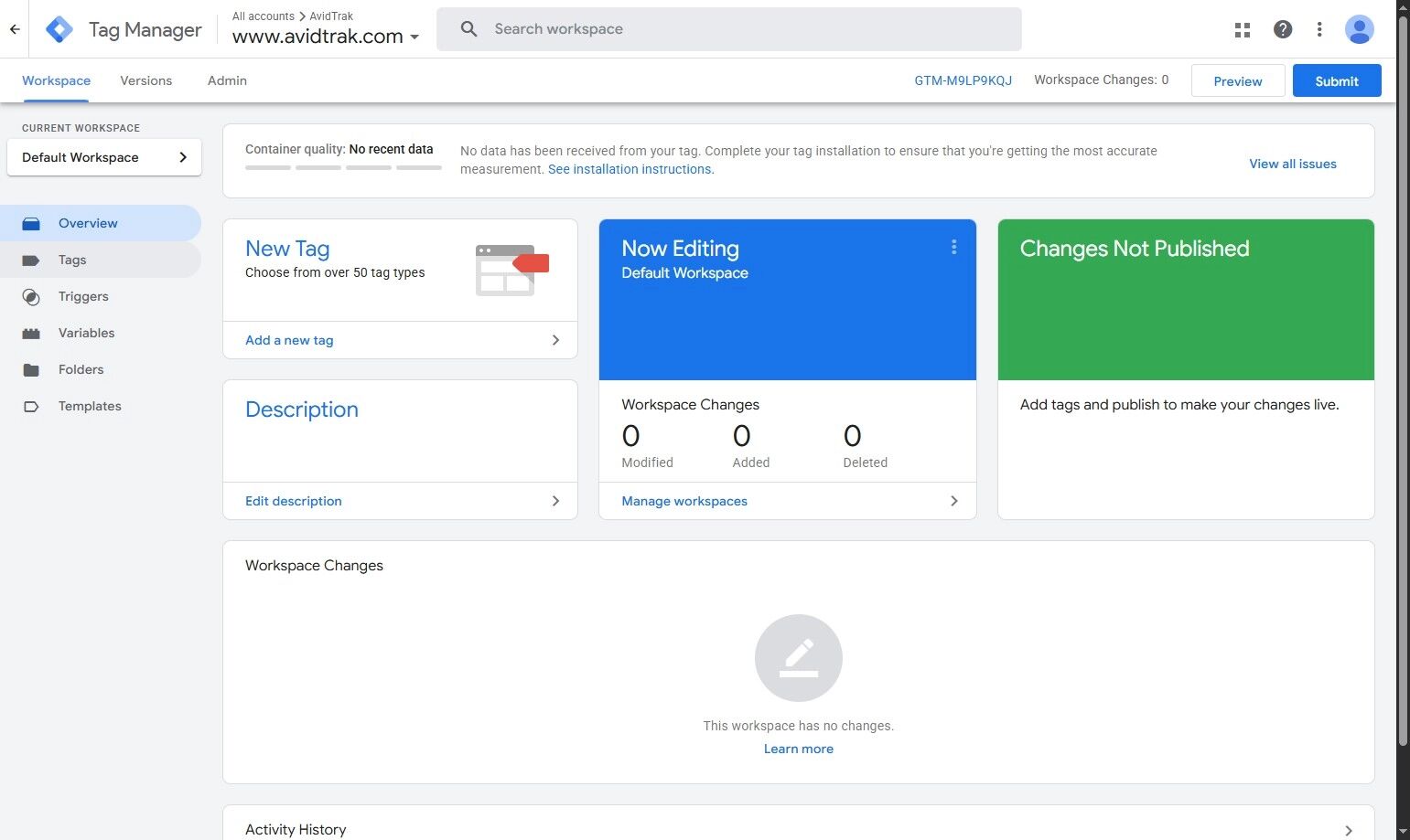 Add Google Tag Manager