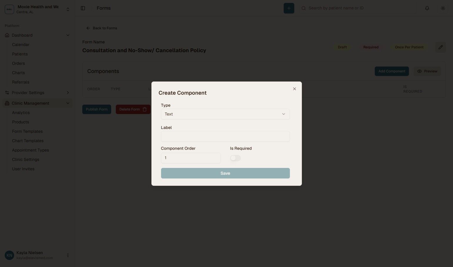 Save Form