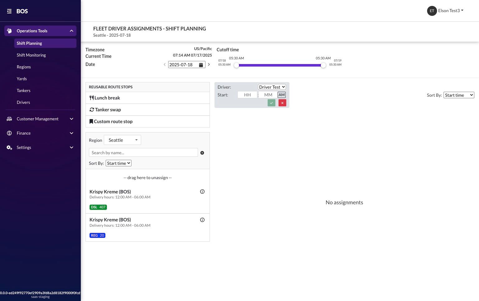 Create Driver Assignments with the Shift Planning Tool – Booster Fuels