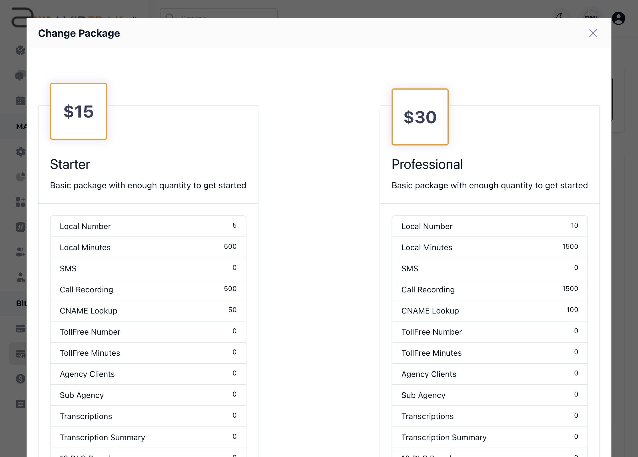 Cancel Your Subscription Package in AvidTrak