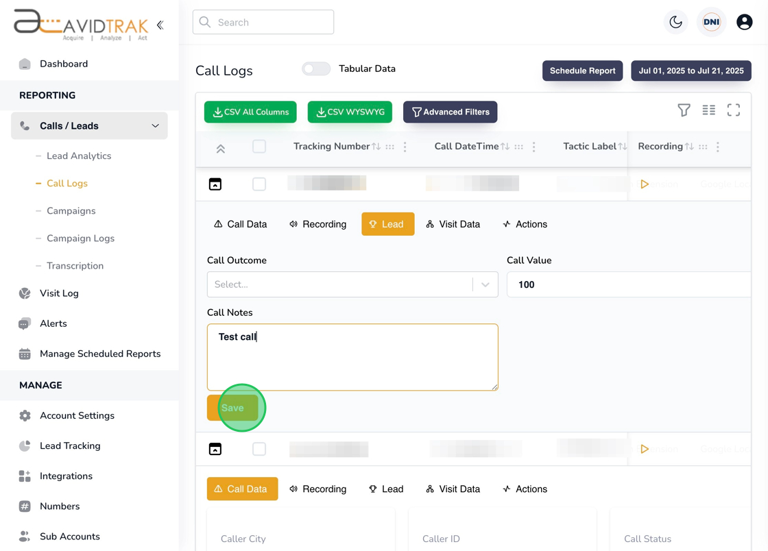 How To Access Call Logs and Data