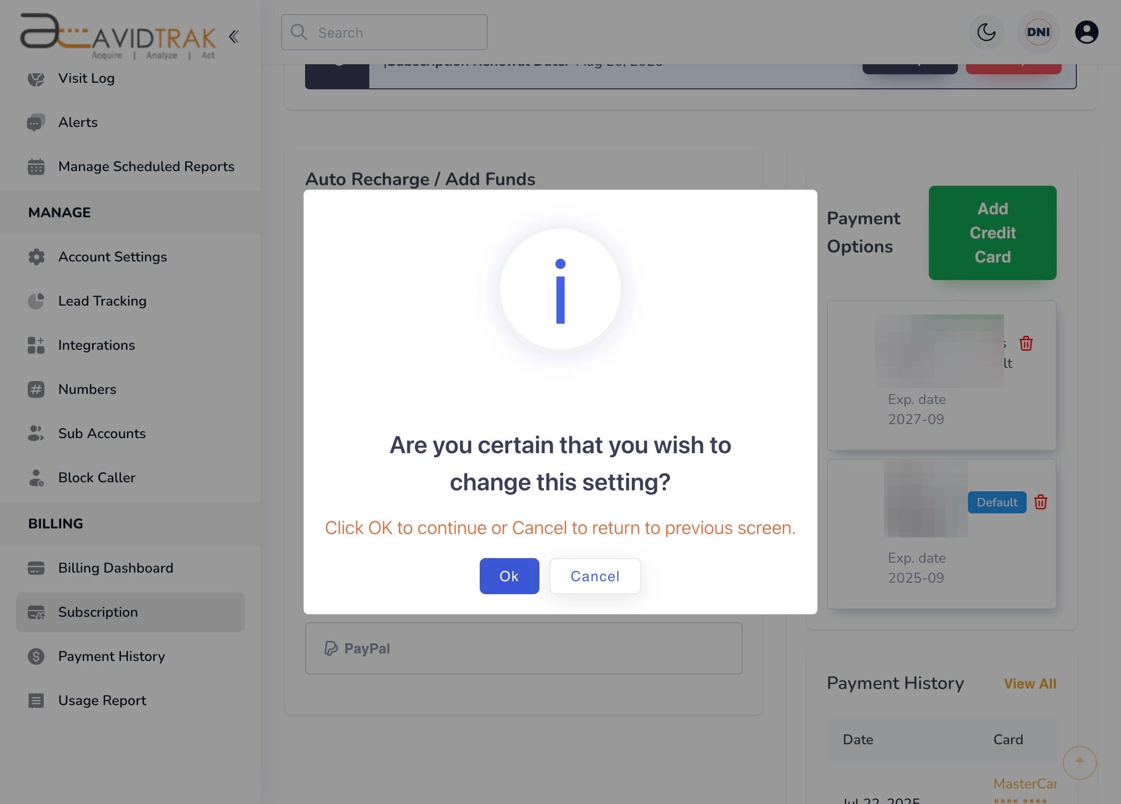 Auto Recharge and Recurring Payments