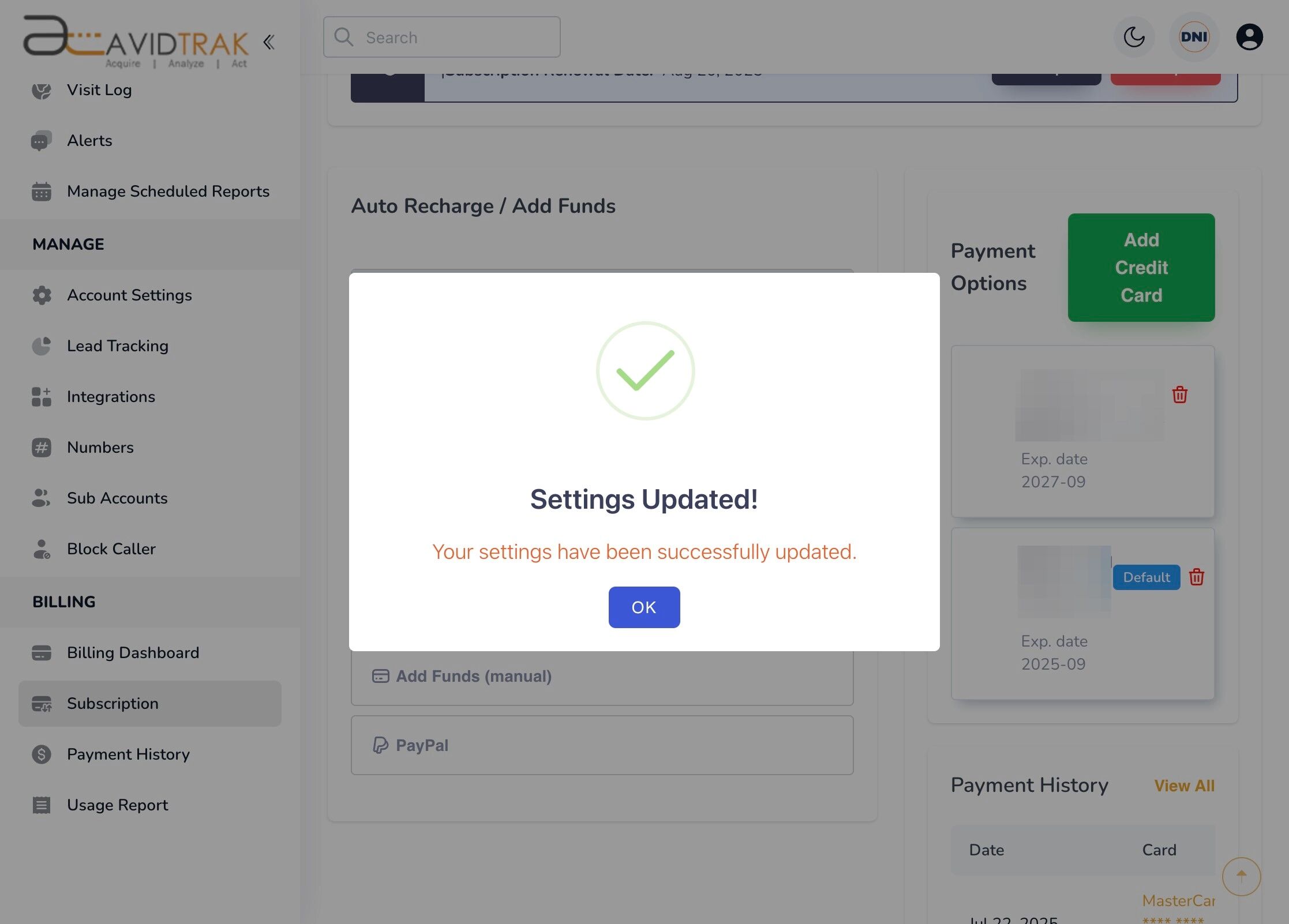 Auto Recharge and Recurring Payments