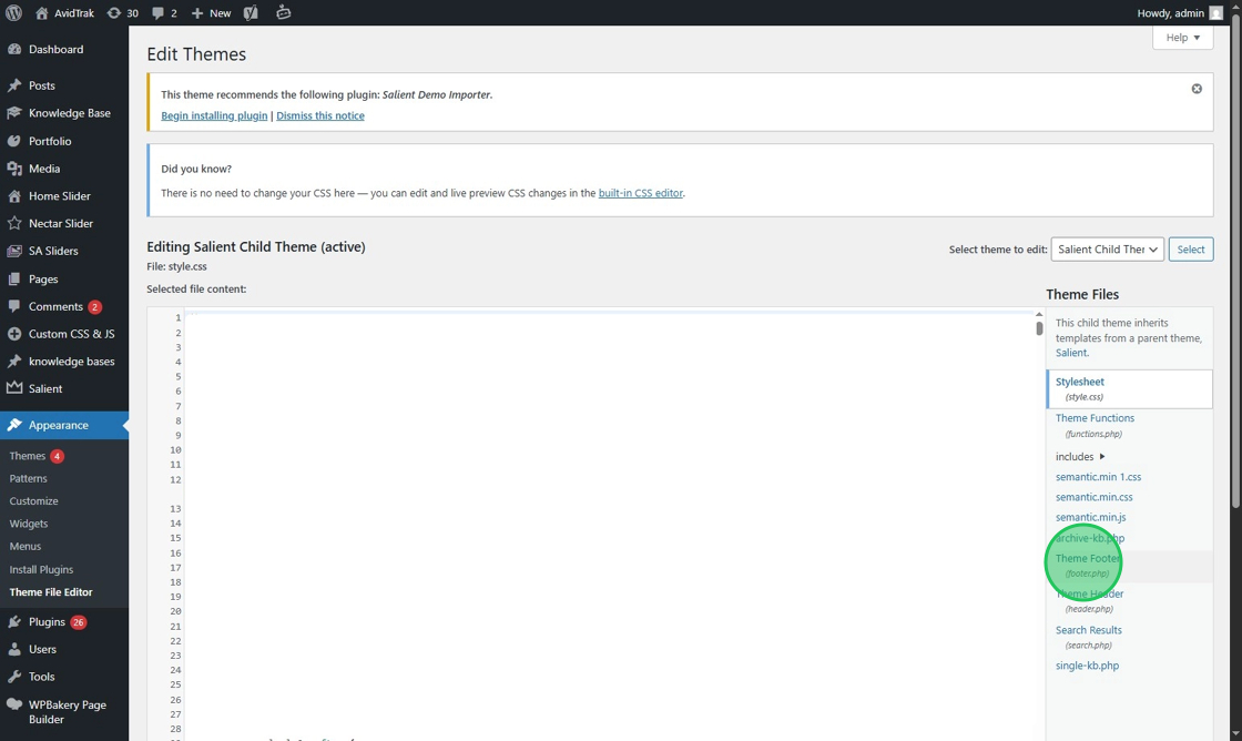 AvidTrak JavaScript add