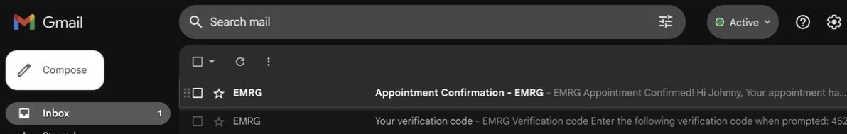 Confirmation Email