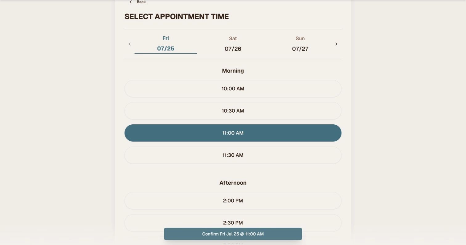 Confirm Appointment