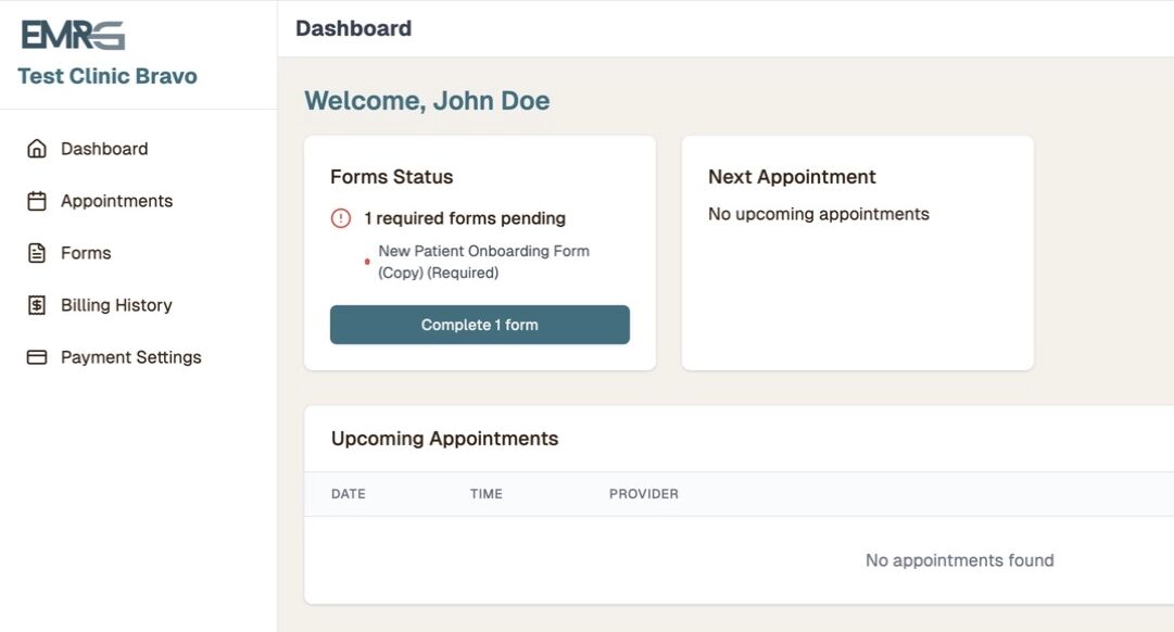 Patient Dashboard