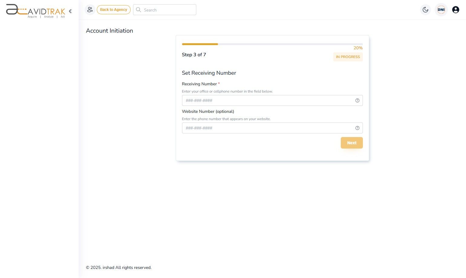 How to Set Up an AvidTrak Agency Account