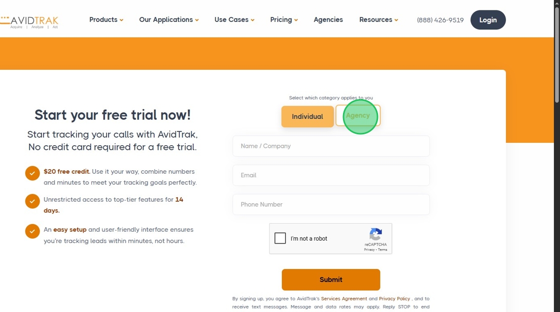How to Set Up an AvidTrak Agency Account