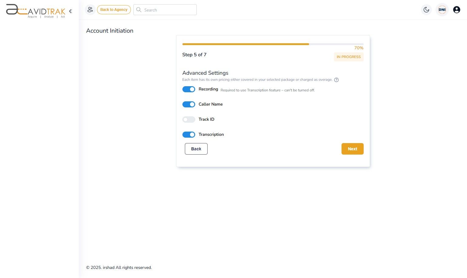 How to Set Up an AvidTrak Agency Account