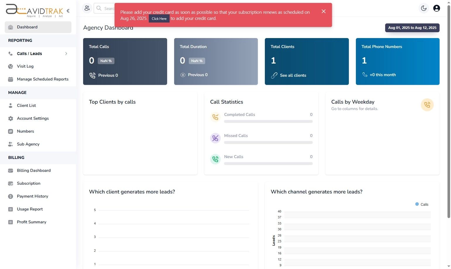 How to Set Up an AvidTrak Agency Account