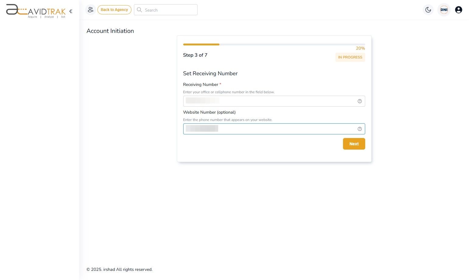 How to Set Up an AvidTrak Agency Account