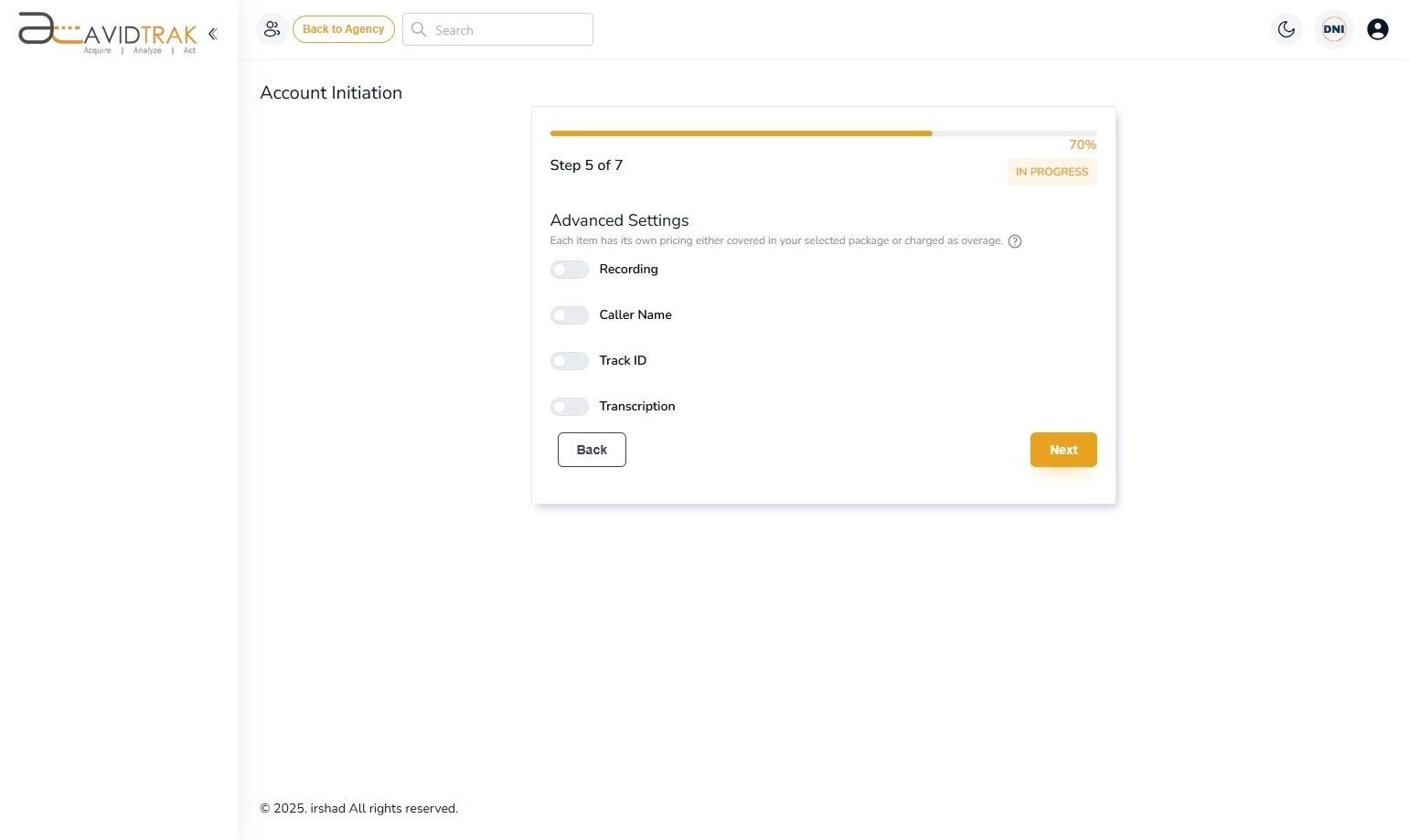 How to Set Up an AvidTrak Agency Account