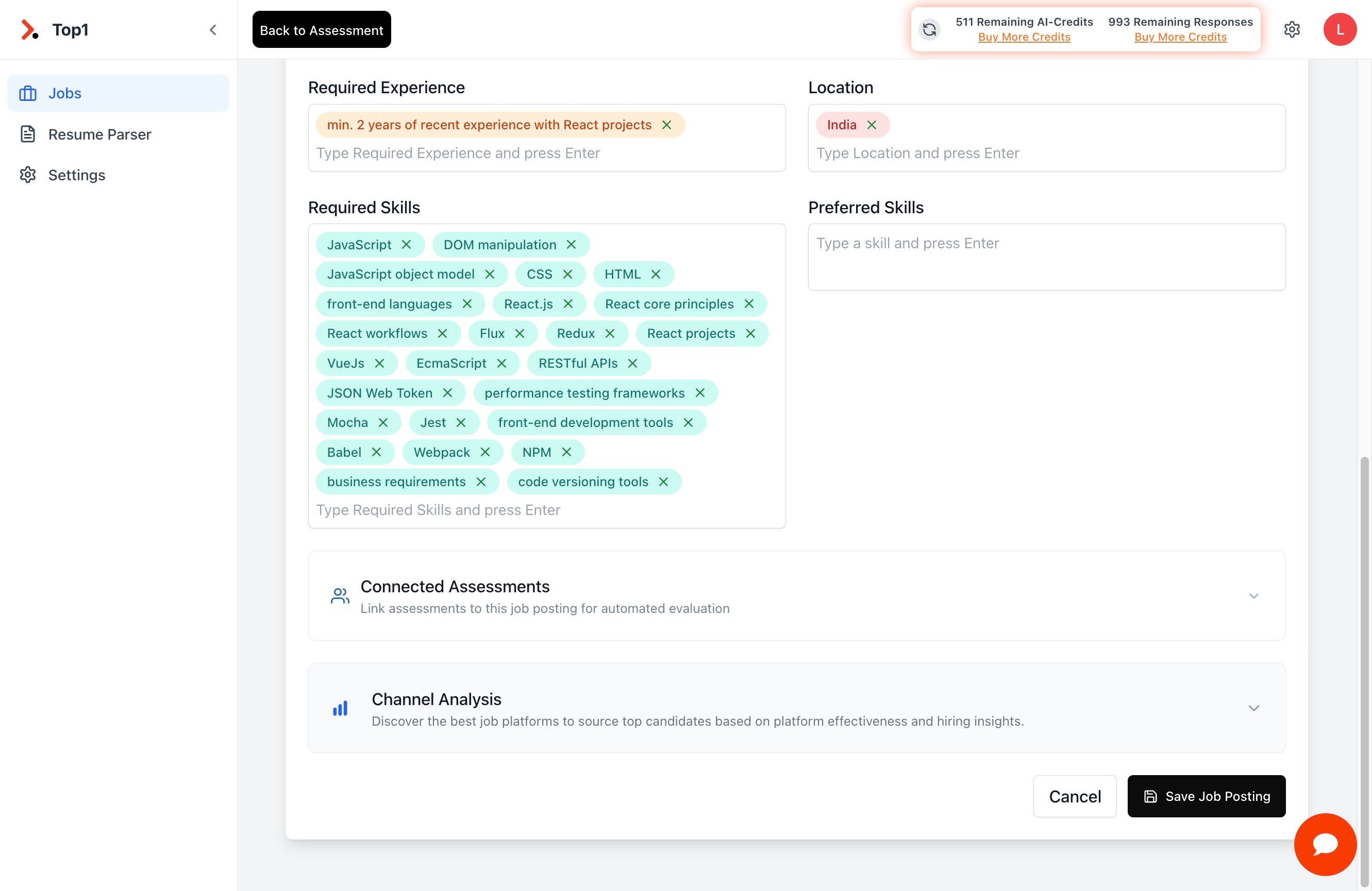 Click Channel Analysis