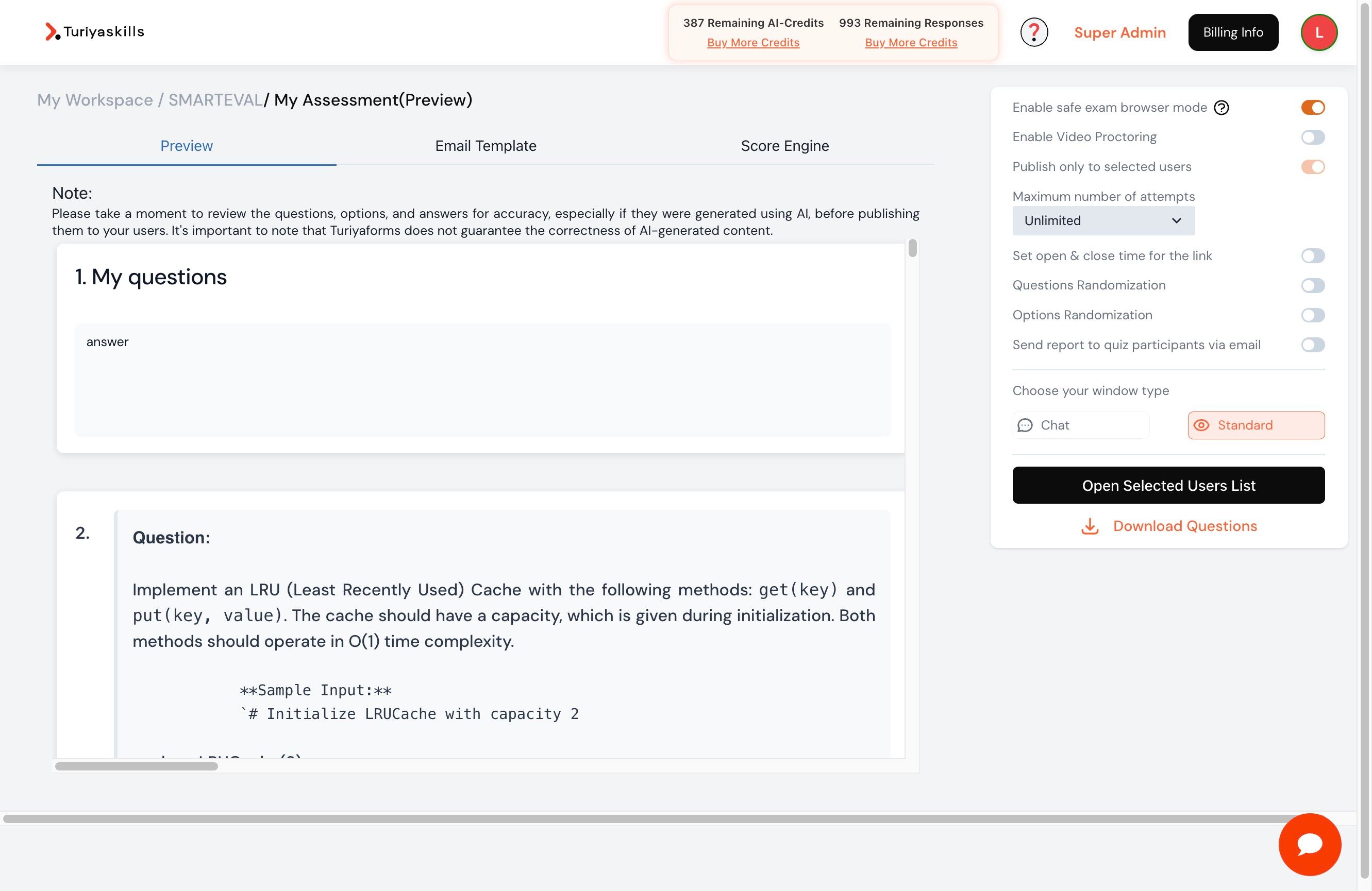 Read SEB Instructions