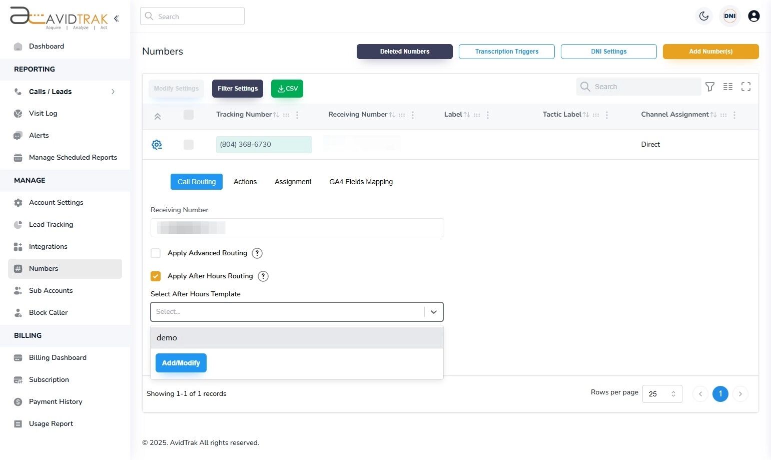 After Hours Call Forwarding