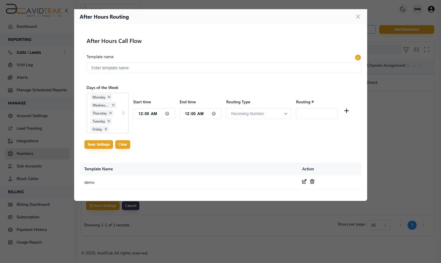 After Hours Call Forwarding