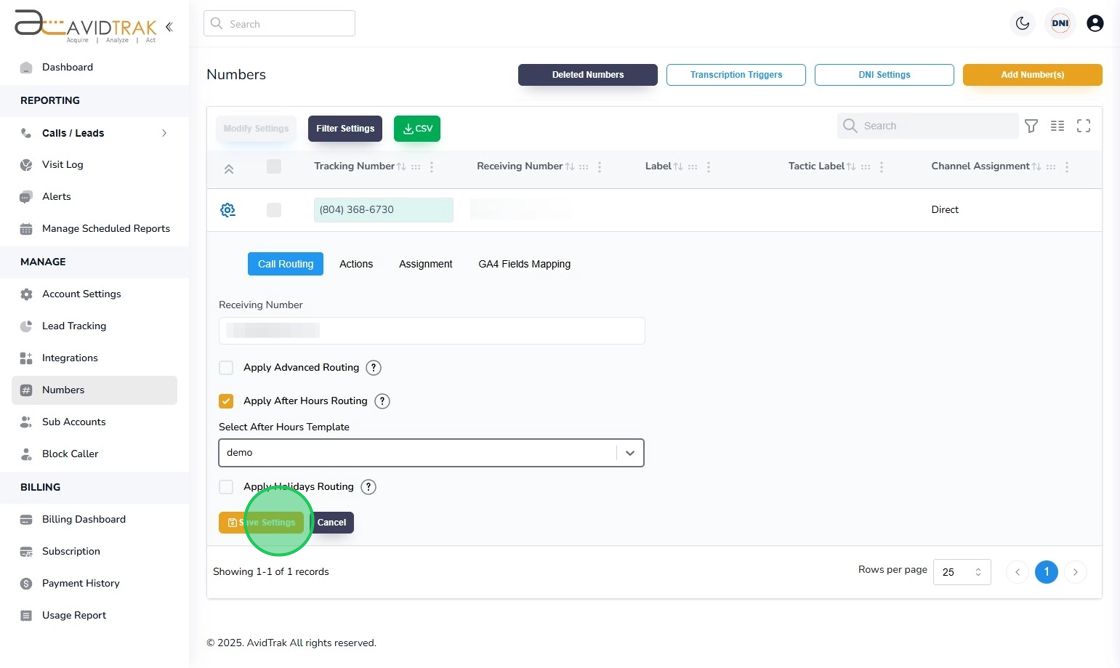 After Hours Call Forwarding