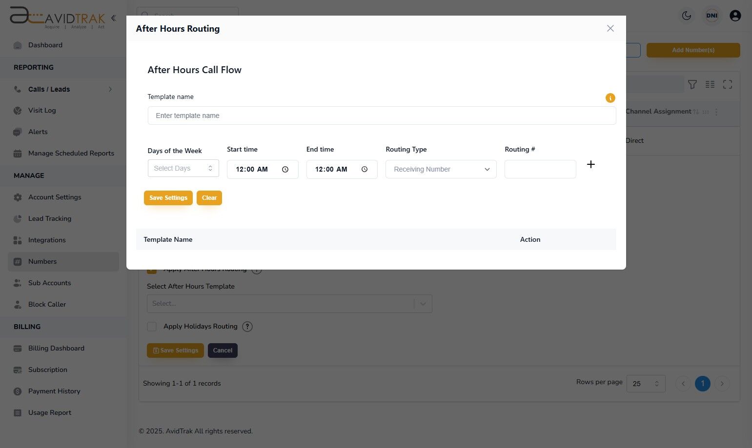 After Hours Call Forwarding