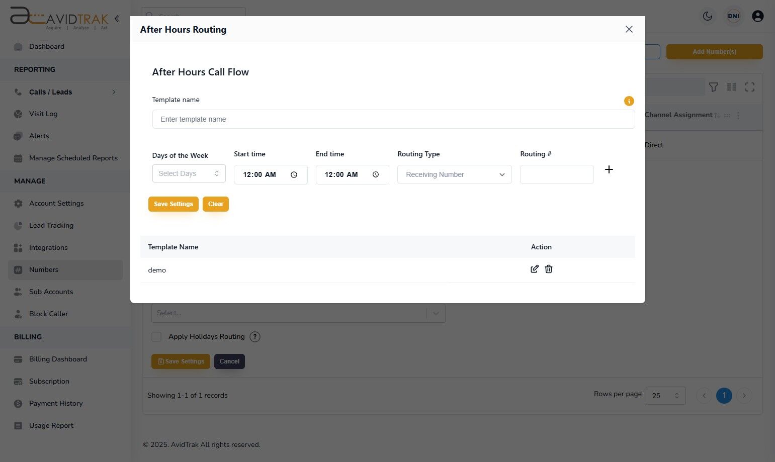 After Hours Call Forwarding