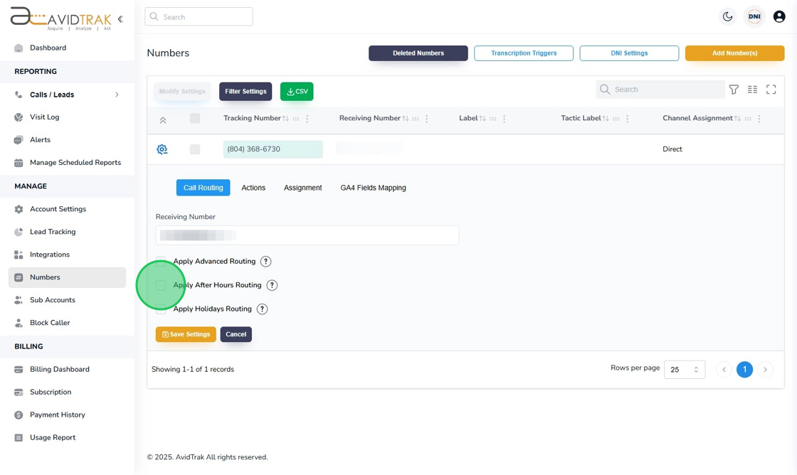 After Hours Call Forwarding