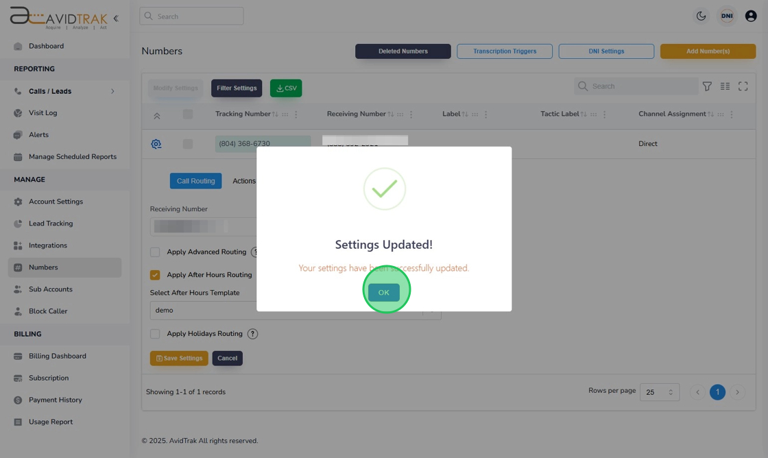 After Hours Call Forwarding