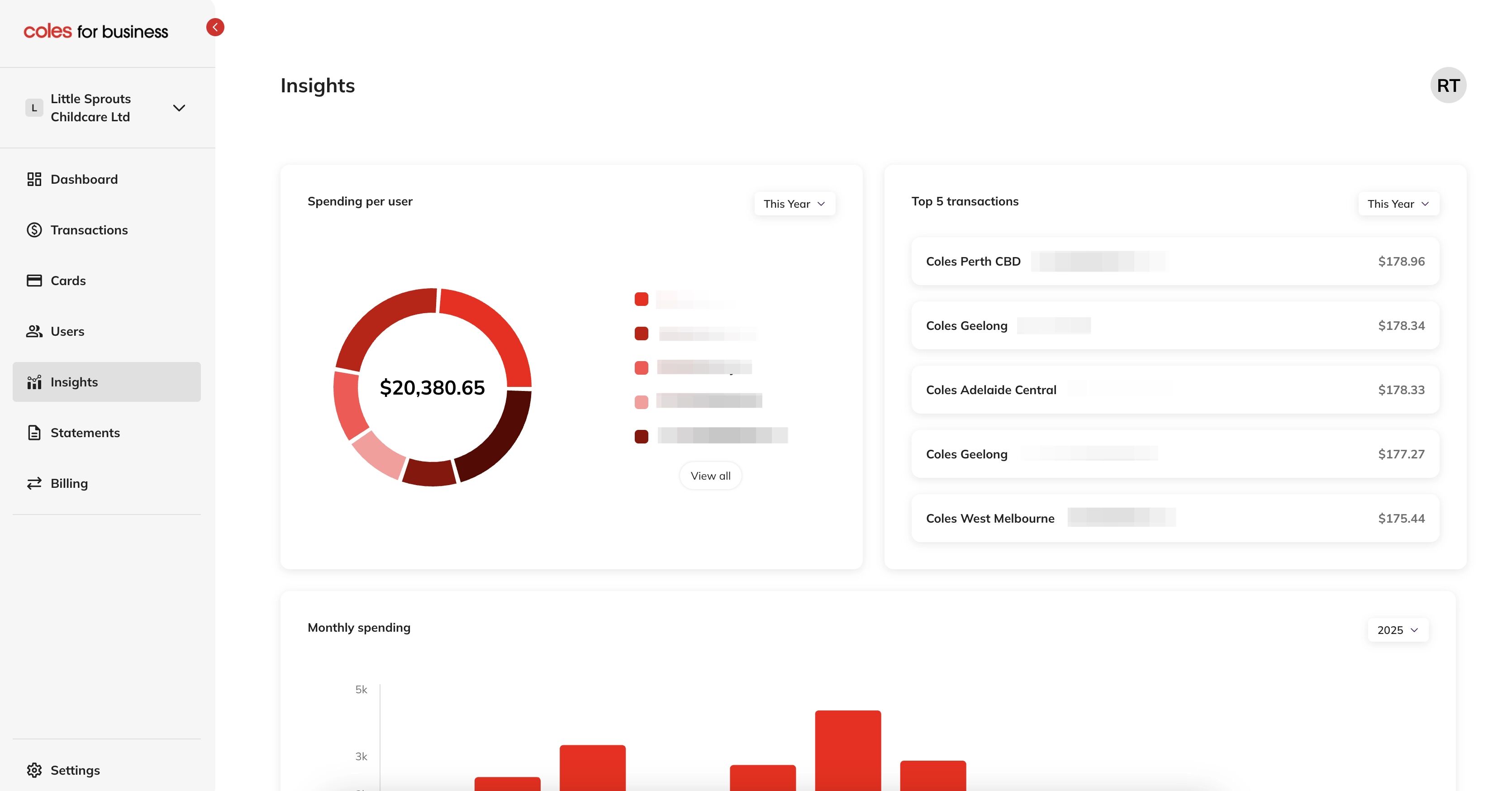 Insights screenshot