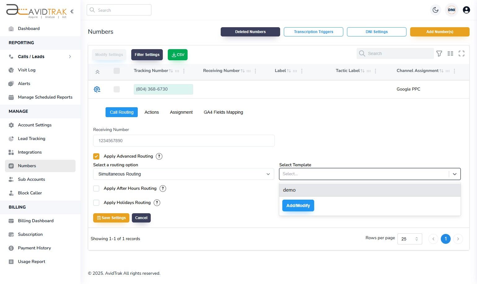 Simultaneous Call Routing