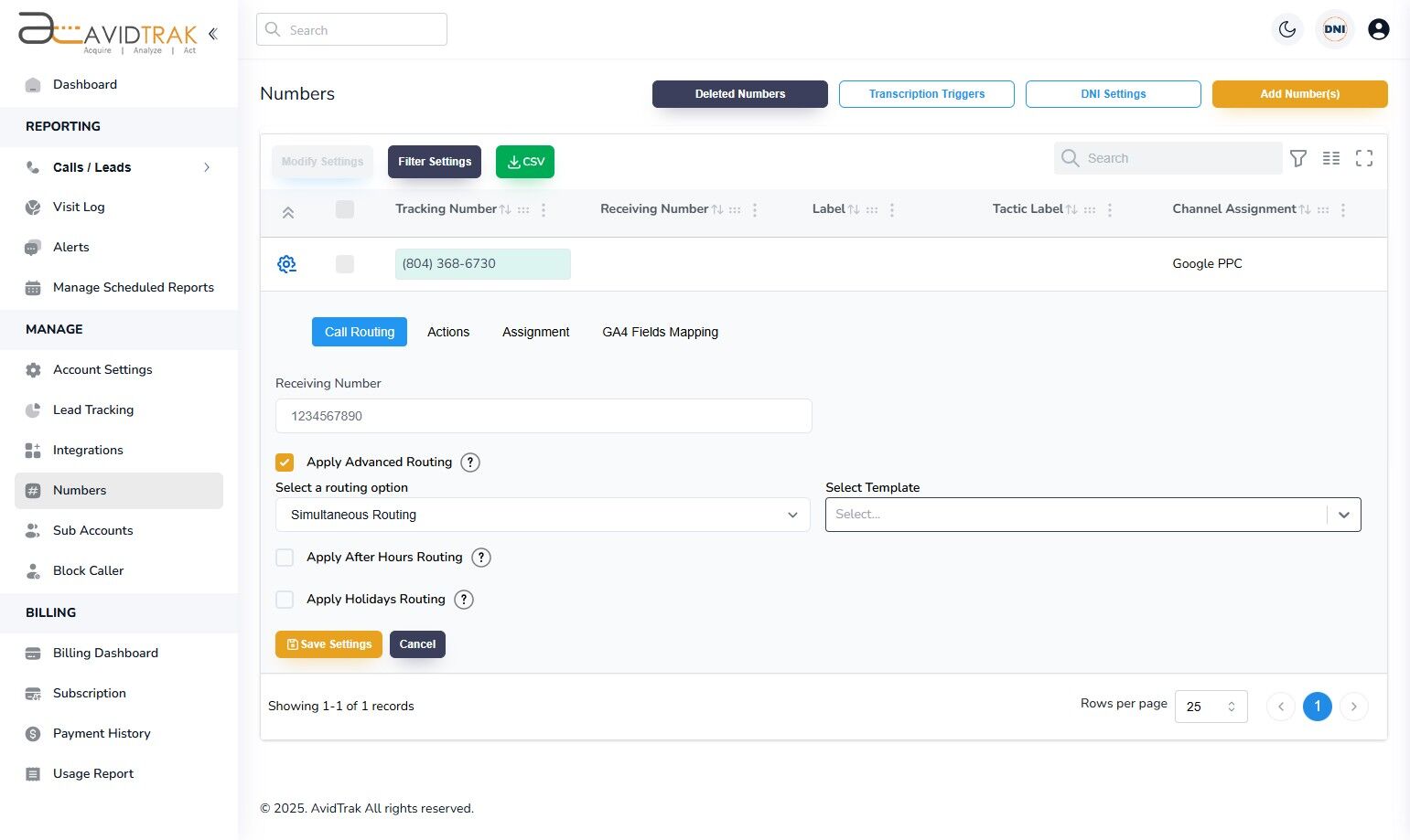Simultaneous Call Routing