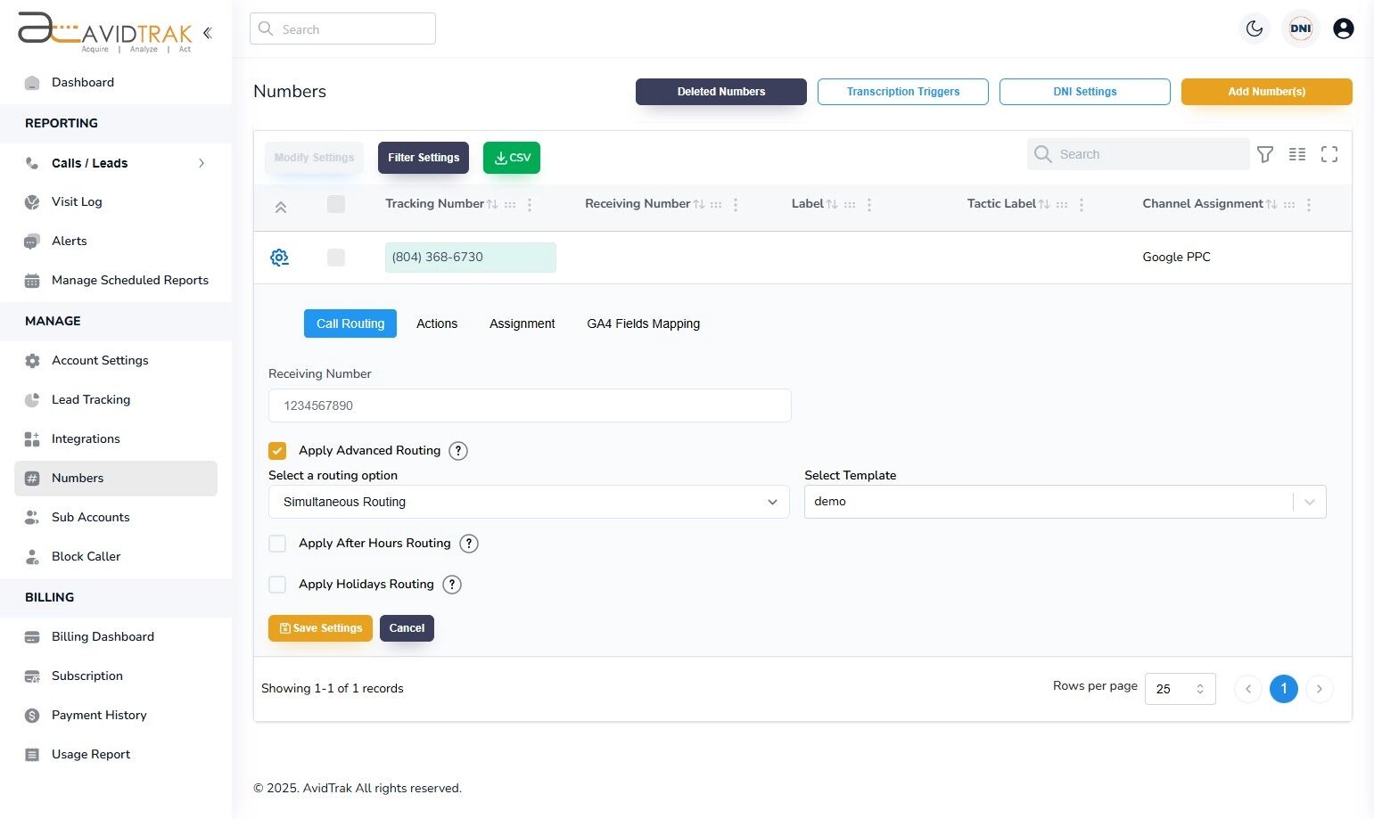 Simultaneous Call Routing