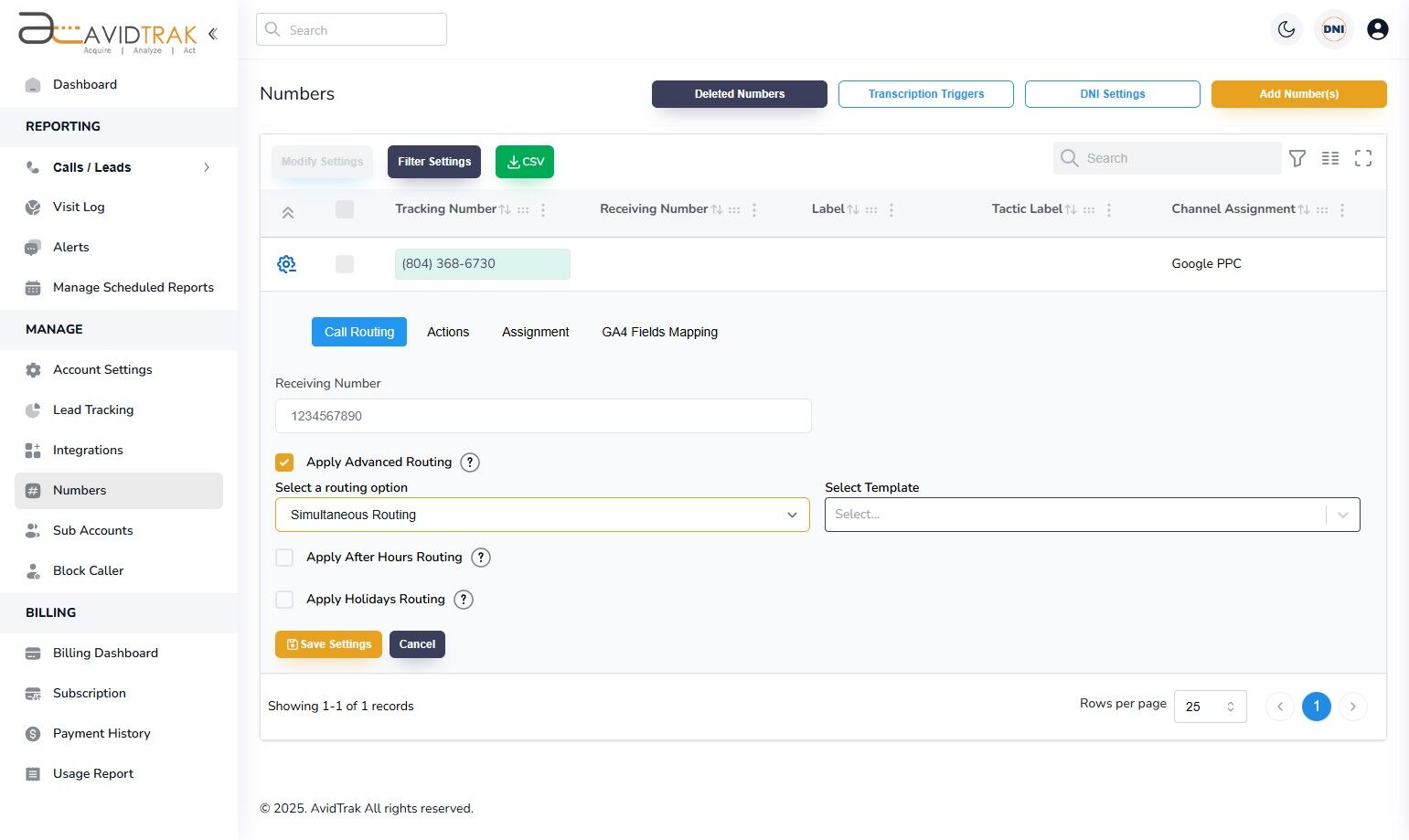 Simultaneous Call Routing