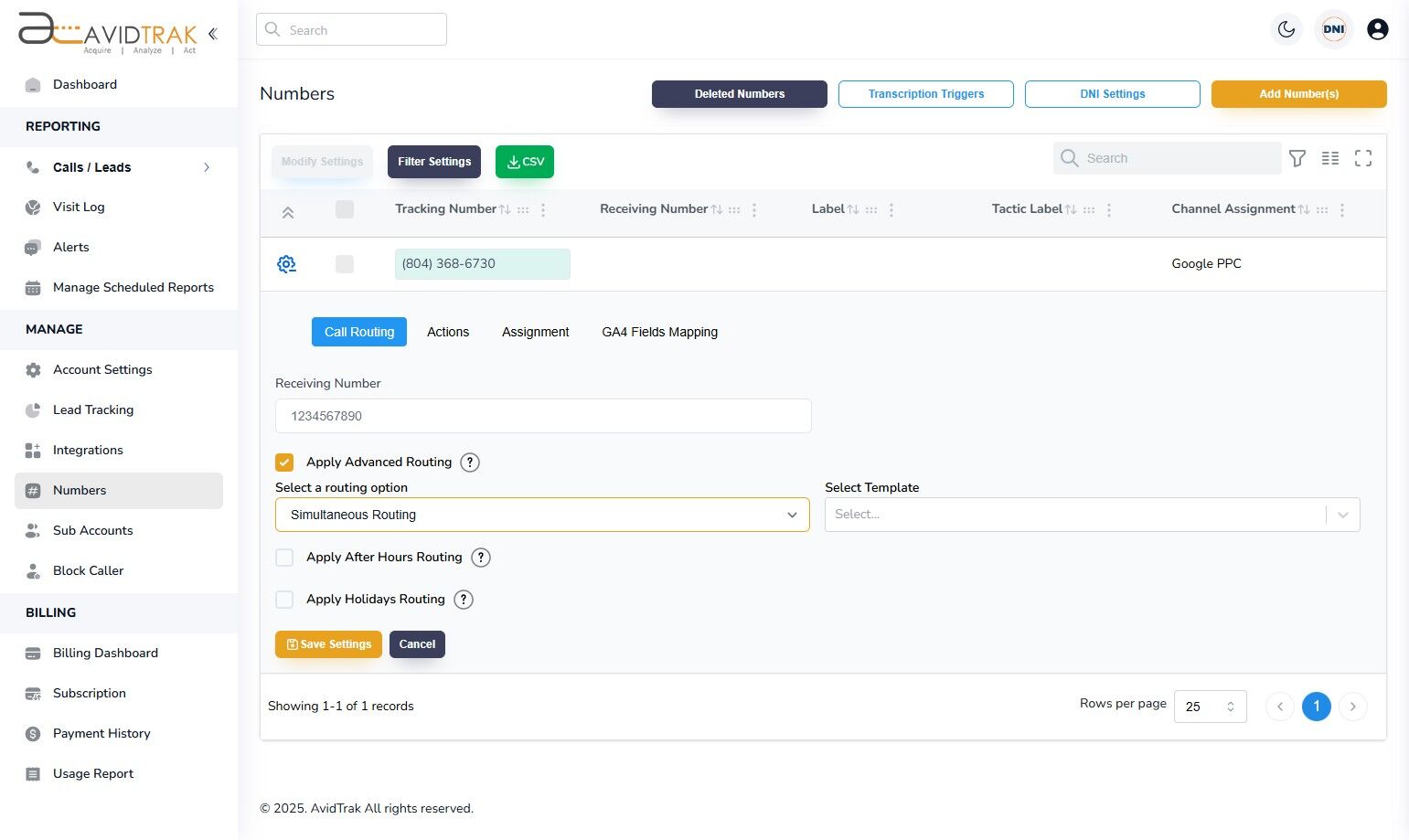 Simultaneous Call Routing
