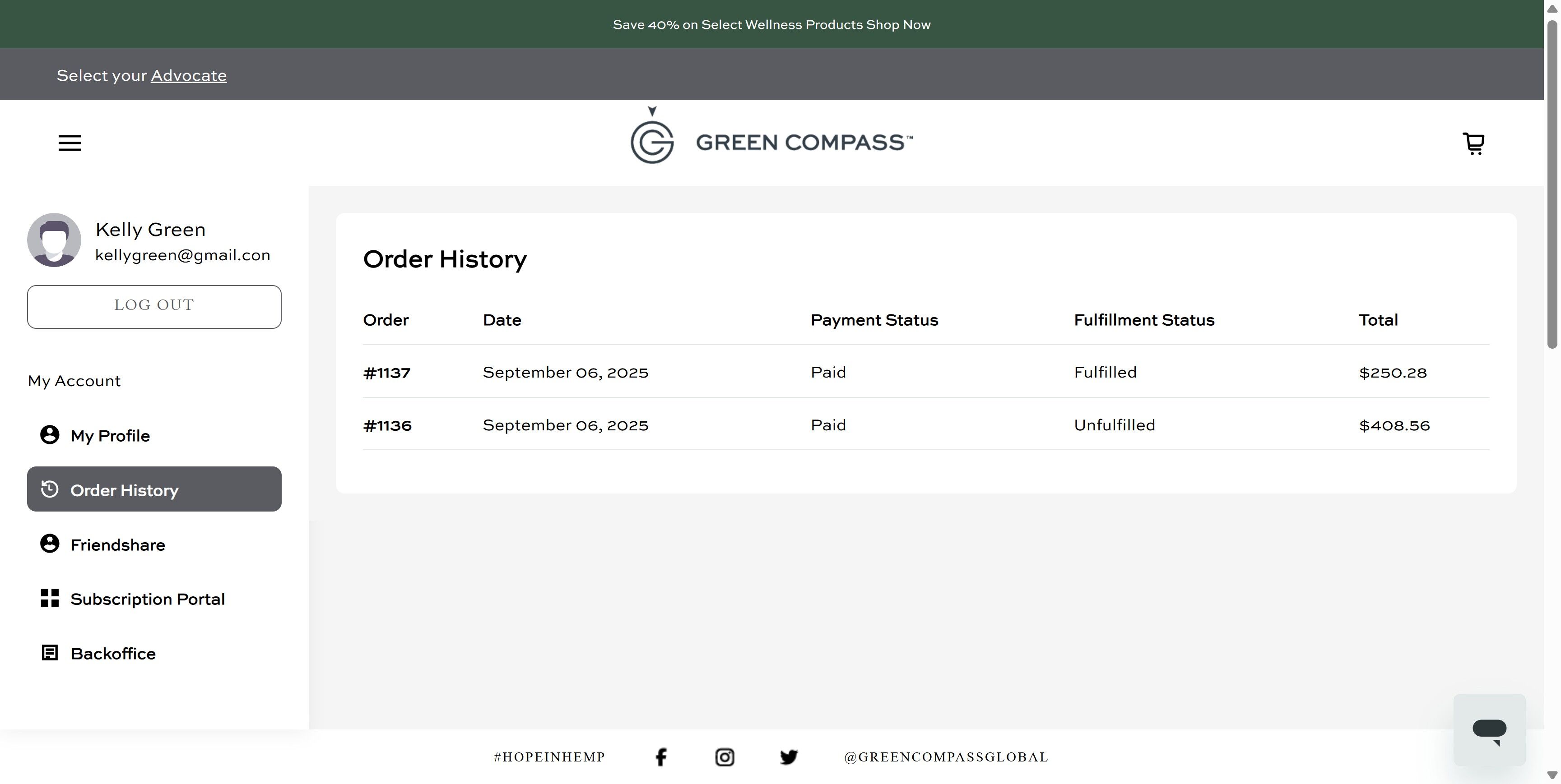 How do I view my order history and tracking information? – Green ...