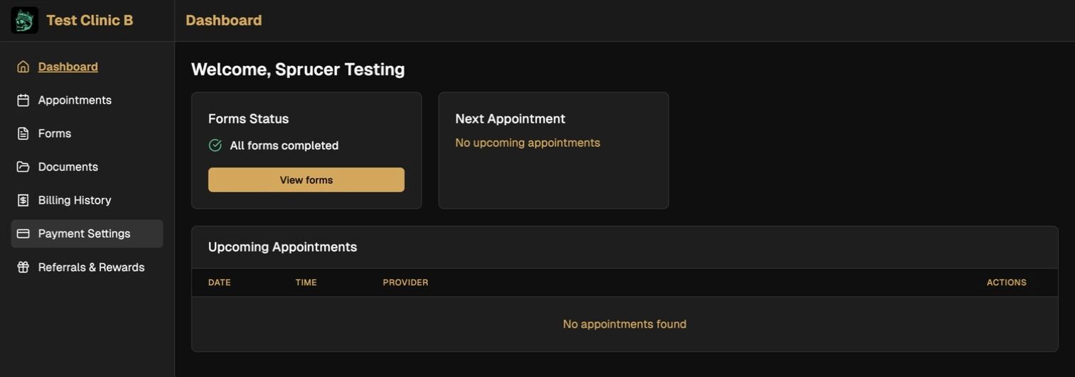 Payment Settings Navigation
