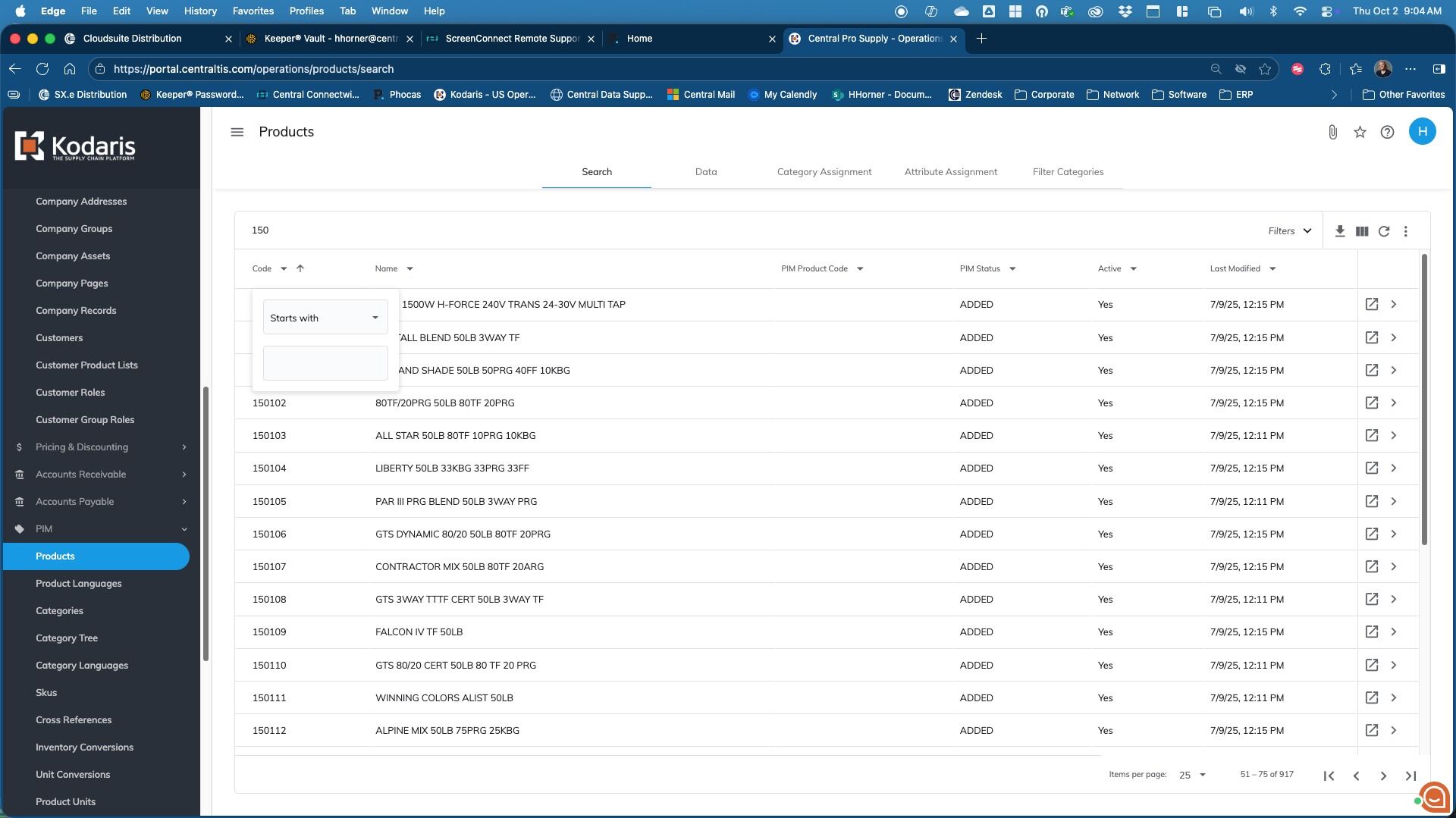 Advanced Searching Using PIM Products to Search for Parts using Part ...