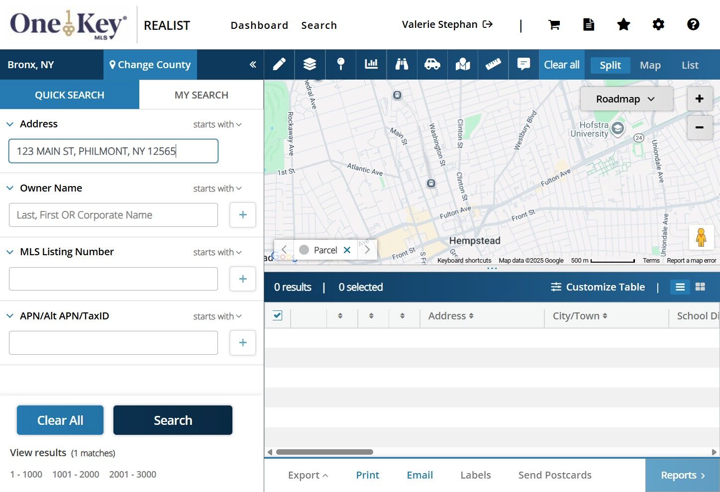 Searching Property Public Records in Realist Tax – OneKey® MLS Support ...