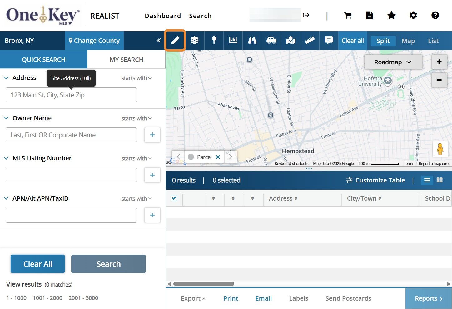 Searching Property Public Records in Realist Tax – OneKey® MLS Support ...