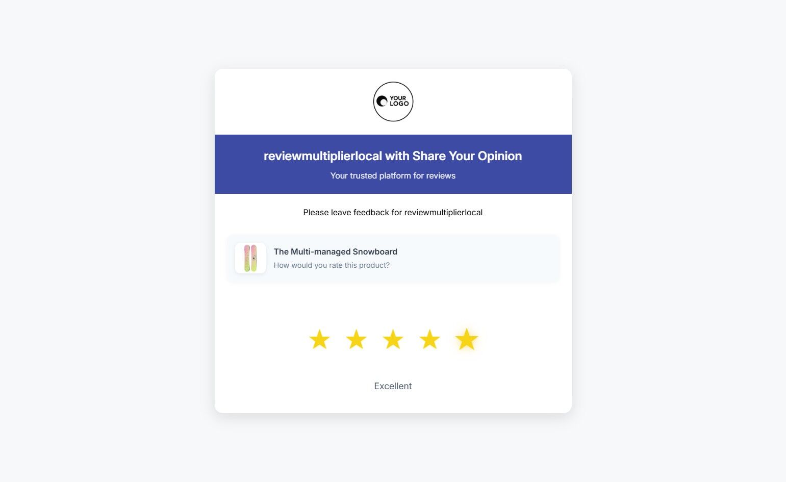 Store review only page