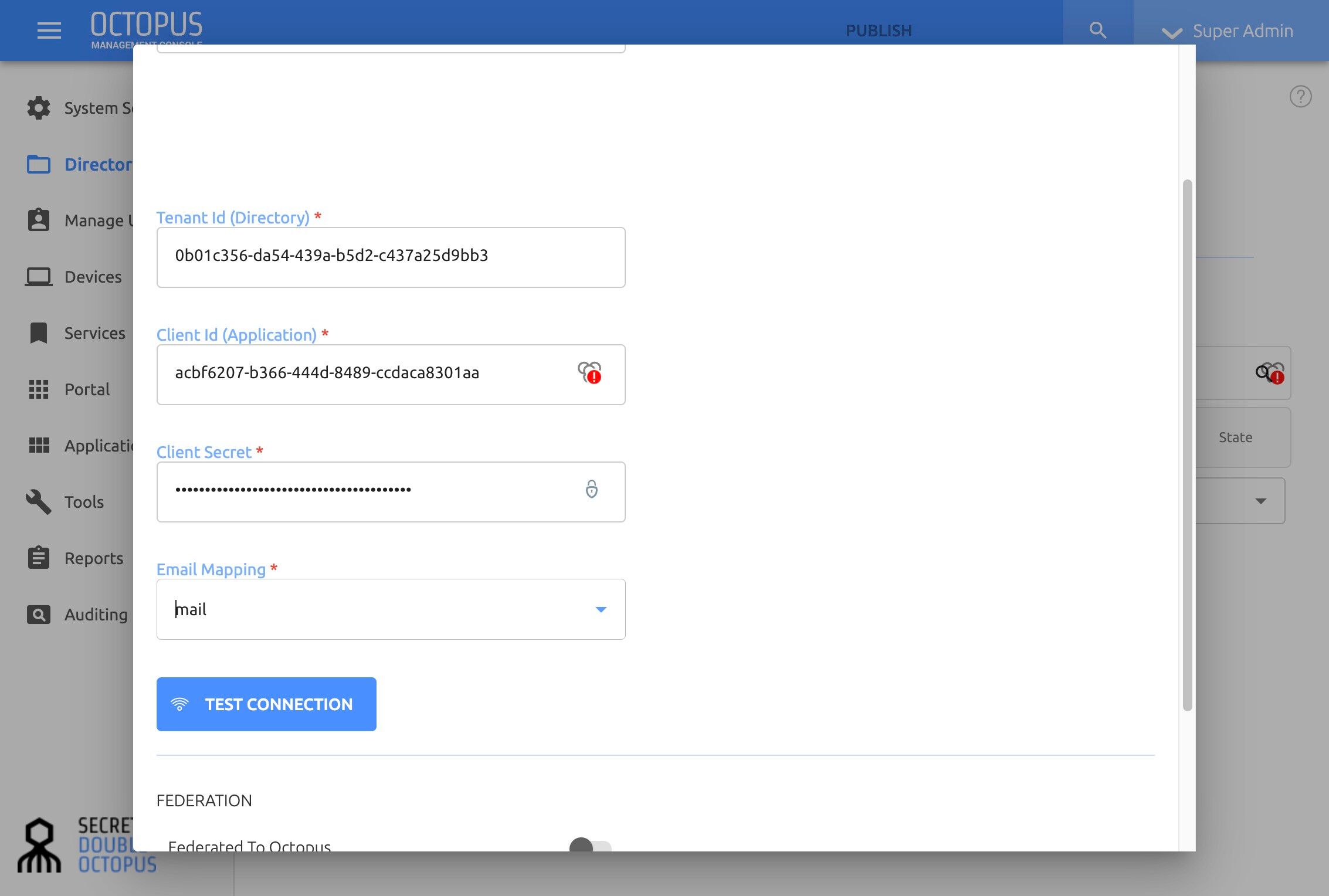 Step 17: Test Directory Connection