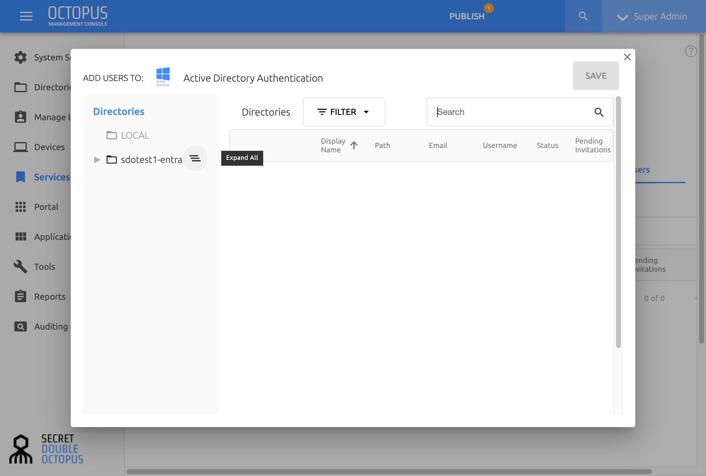 Step 35: Expand Directory