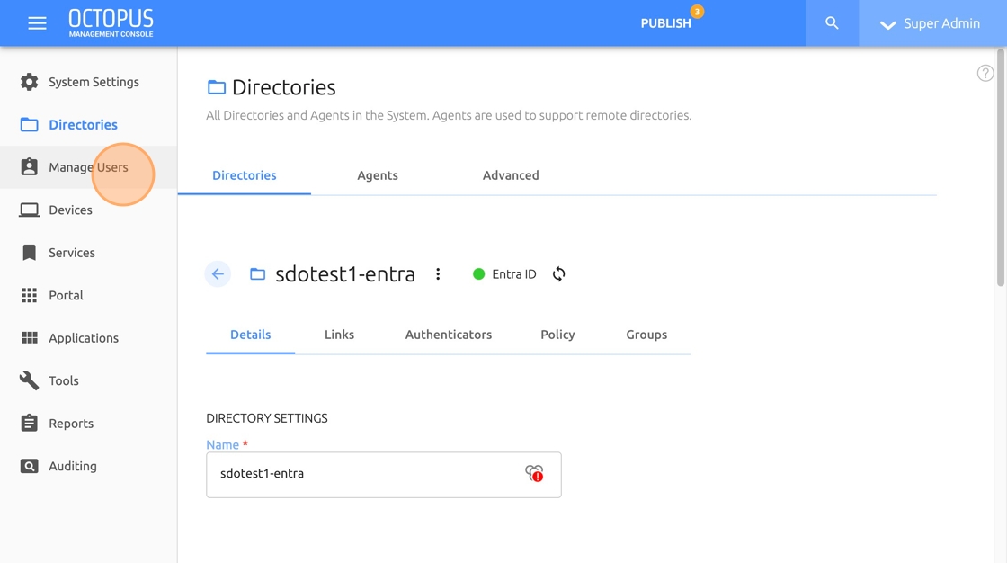 Step 22: Manage Users