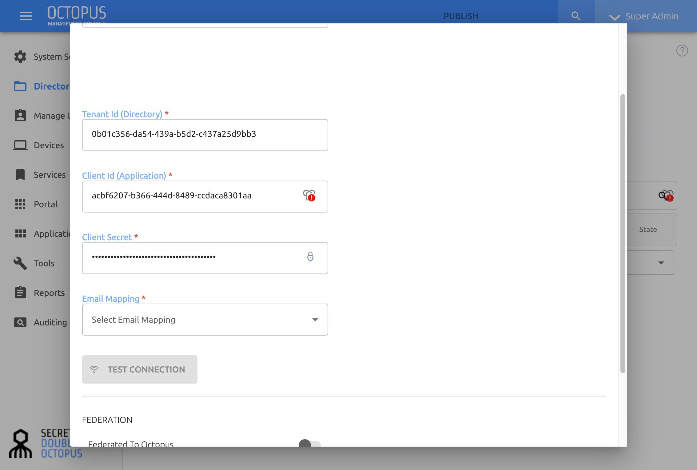 Step 15: Configure Directory Settings