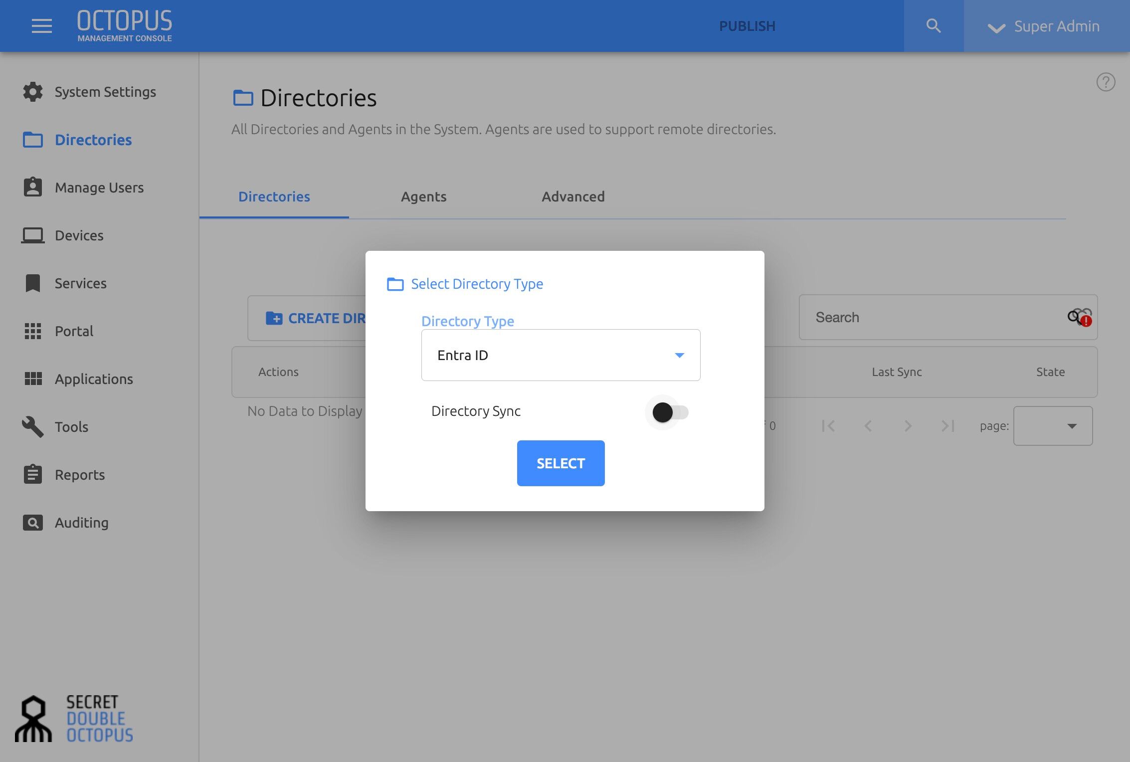 Step 12: Select Directory Sync
